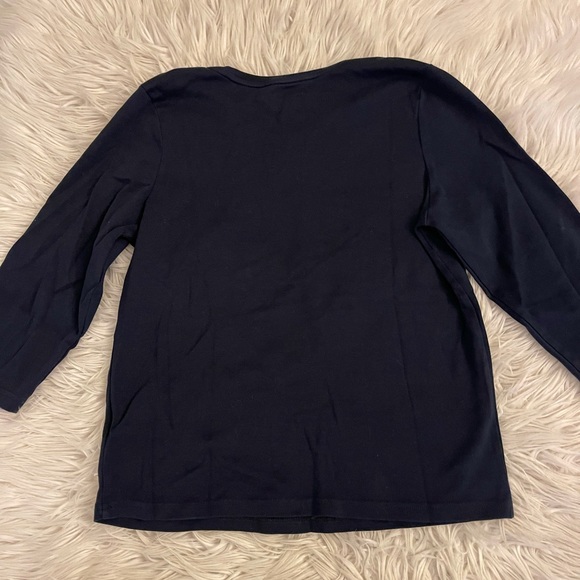 Christopher & Banks | Basic | Navy | Long sleeve tee - Picture 8 of 10